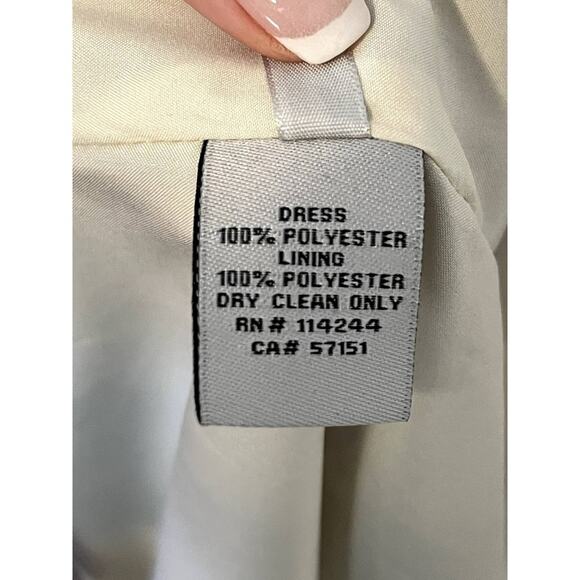 Eliza J Chiffon Maxi Dress Halter Floral Boho Formal Garden Party Elegant Sz 14 - Picture 16 of 16